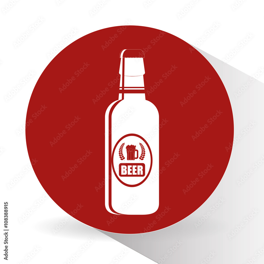 beer design over white background, vector illustration,