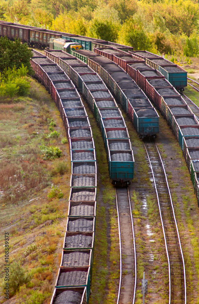 Fototapeta premium Coal train