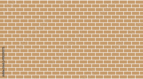 Vector beige (light brown) brick wall