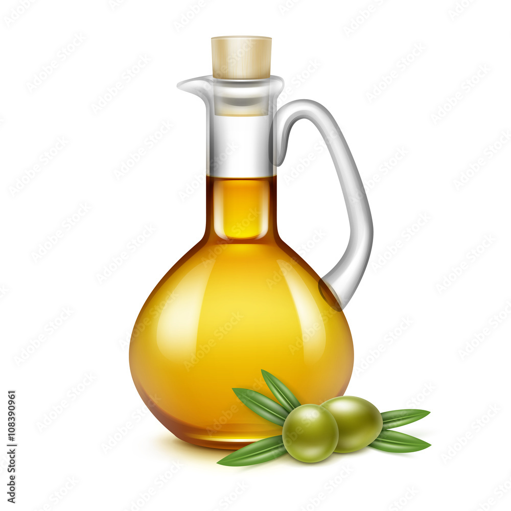 Olive Oil Glass Jug Pitcher Jar Bottle Olives Branches Leaves Olive Oil Glass Jug Pitcher Jar Bottle Olives Branches Leaves