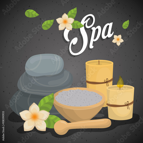 Illustration of spa center, vector design