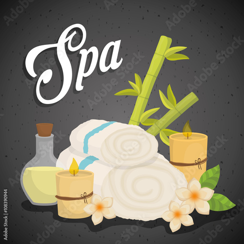 Illustration of spa center, vector design