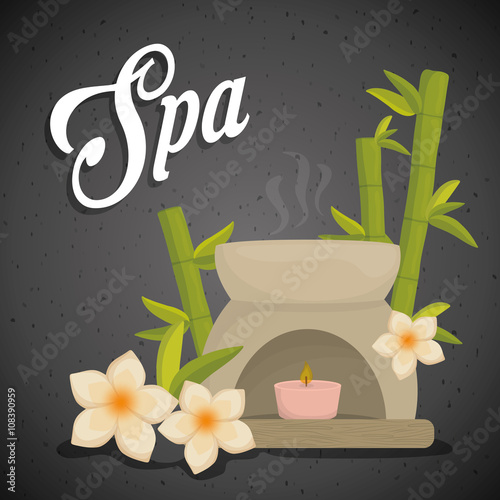 Illustration of spa center, vector design
