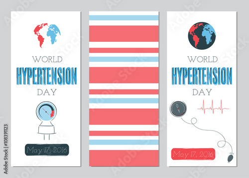 Hypertension Day set of banners