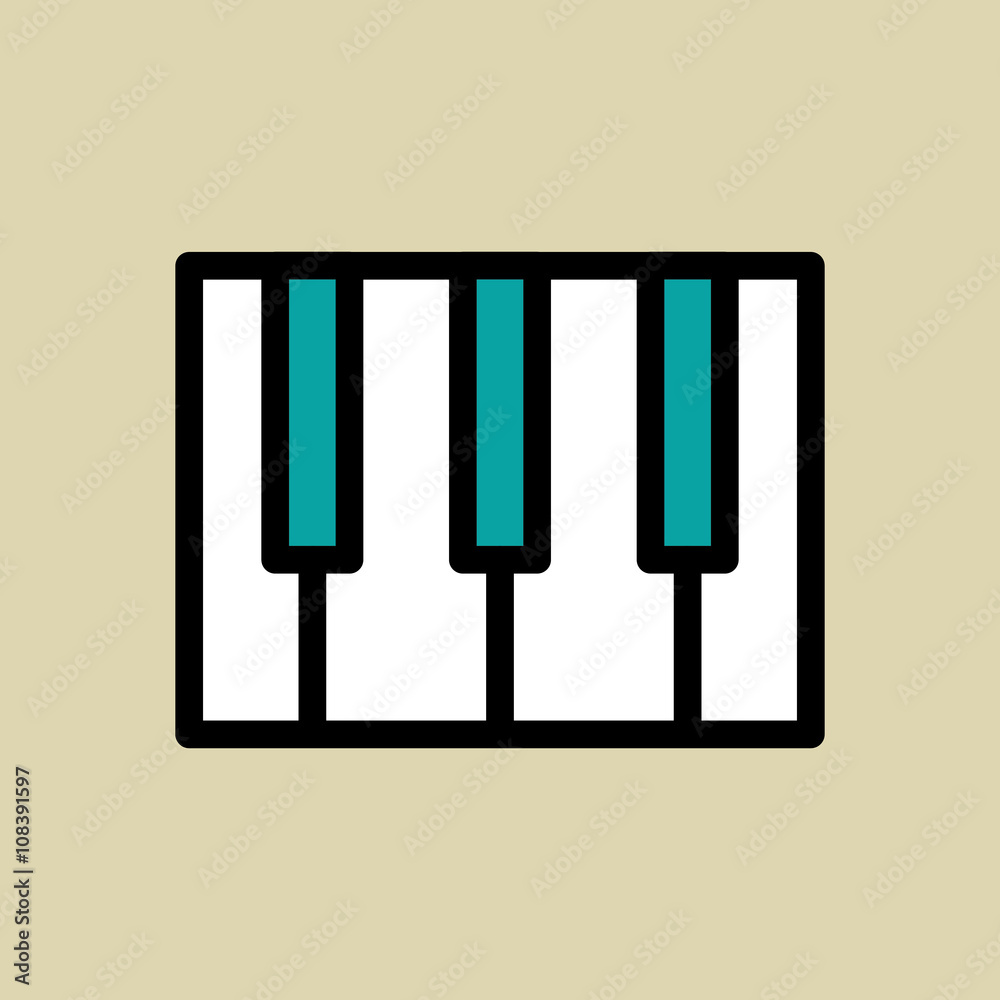 Graphic design of music , vector illustration Graphic design of music , vector illustration