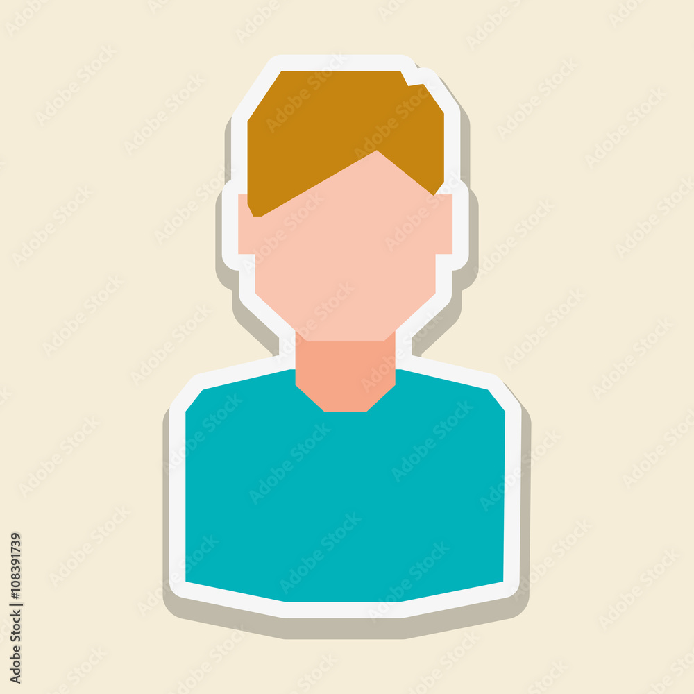 man and social media design, vector illustration man and social media design, vector illustration
