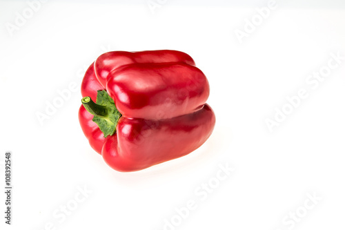 red pepper paprika isolated on white background © malika21