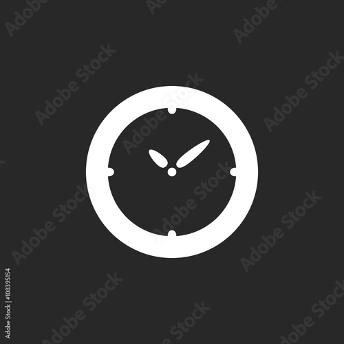 Clocks  sign simple icon on background