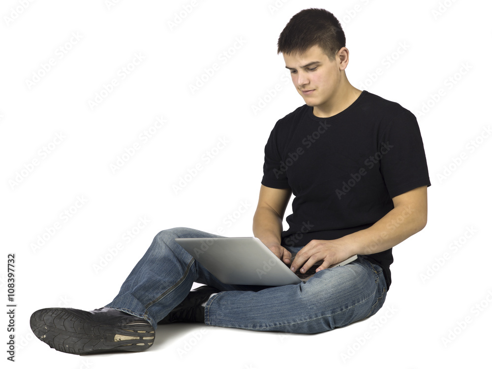 man browsing the net man browsing the net