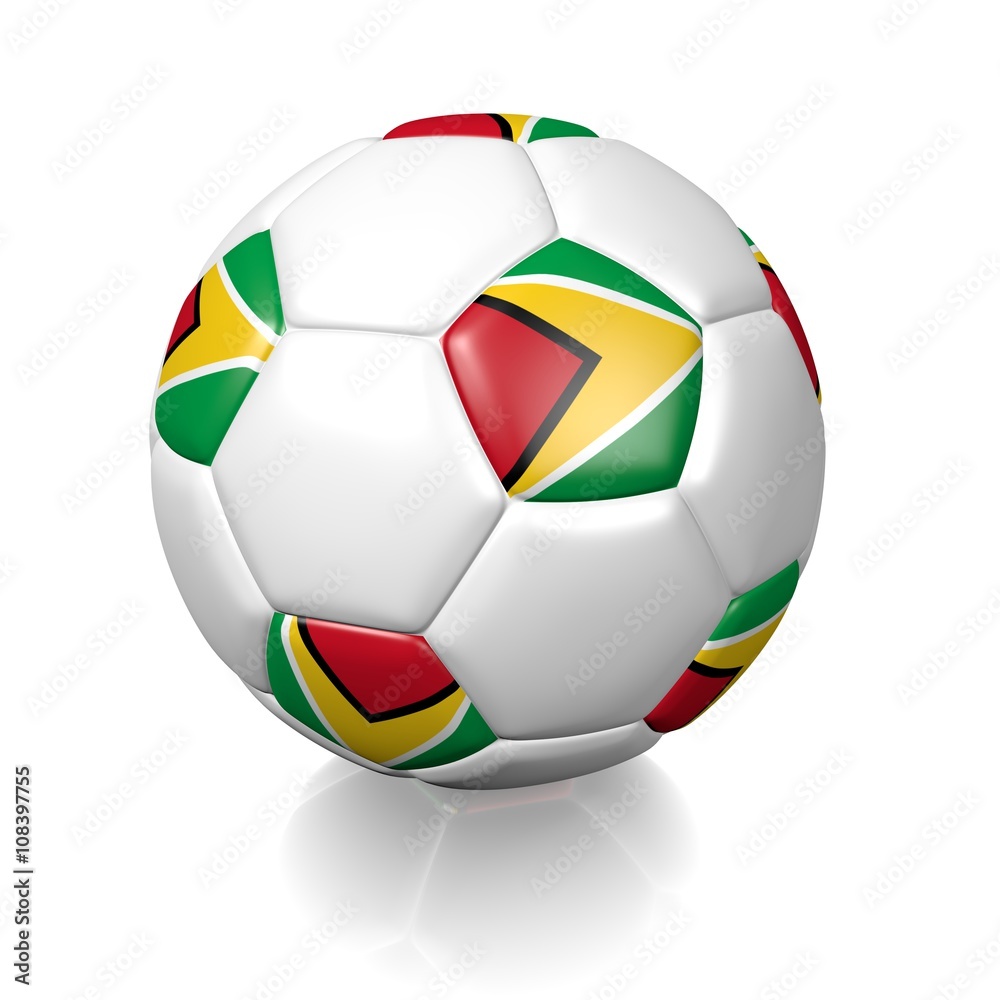 Football soccer ball with a national flag texture Football soccer ball with a national flag texture