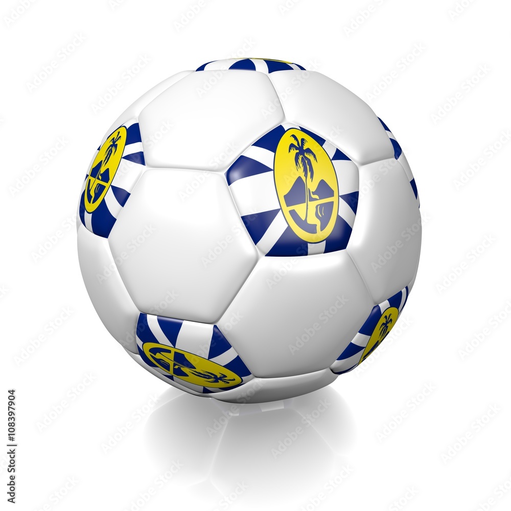 Football soccer ball with a national flag texture Football soccer ball with a national flag texture