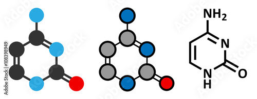 Cytosine pyrimidine nucleobase component.