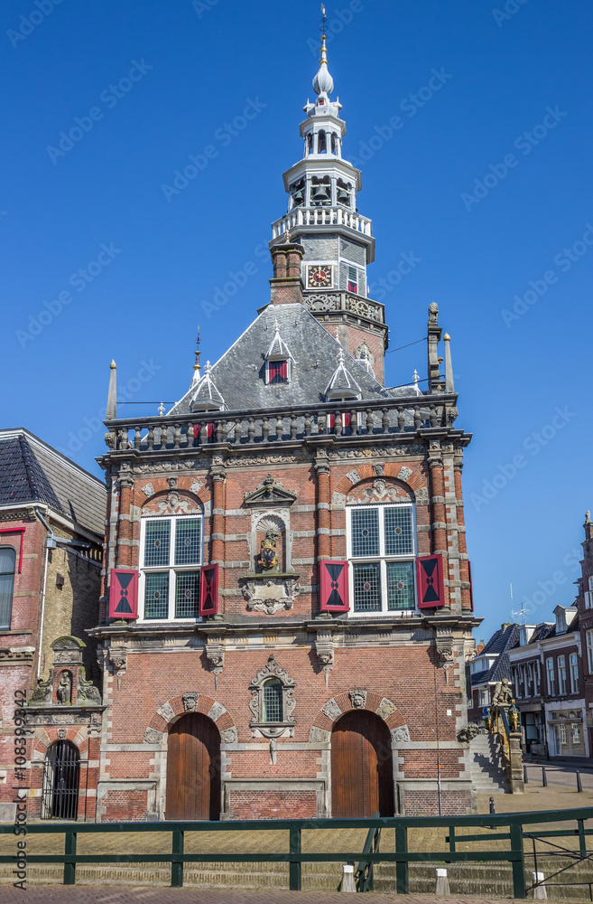 Obraz premium Town hall in the historical city Bolsward