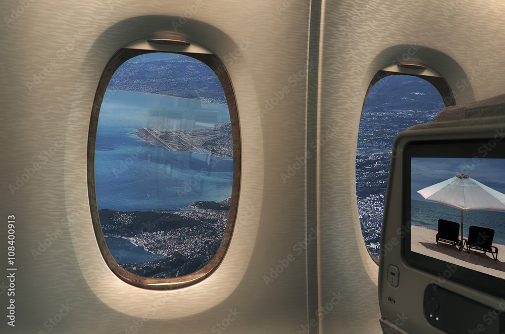Inside commercial aircraft Inside commercial aircraft