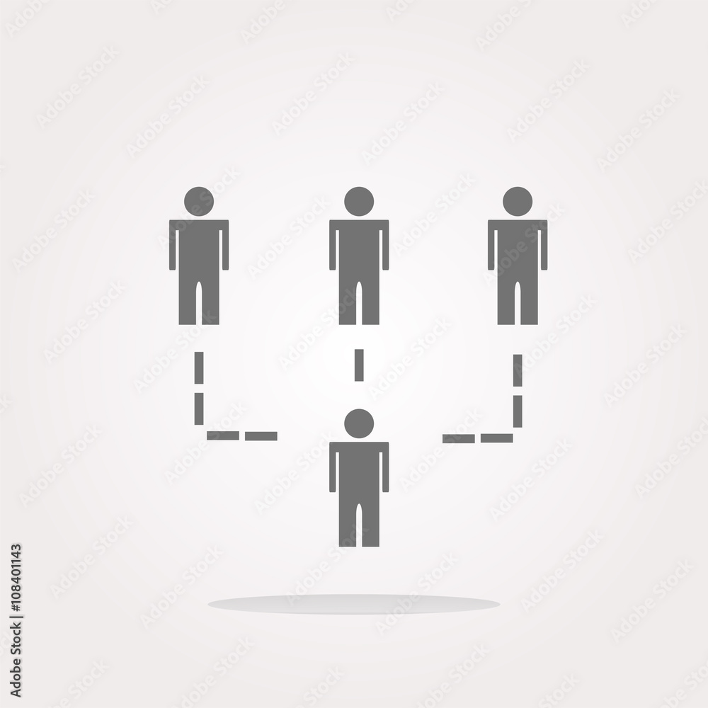 vector icon button with net of man inside, isolated on white vector icon button with net of man inside, isolated on white