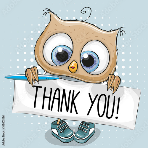 Cute Cartoon Owl Boy