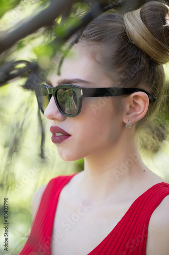 Woman in sunglasses outdoor