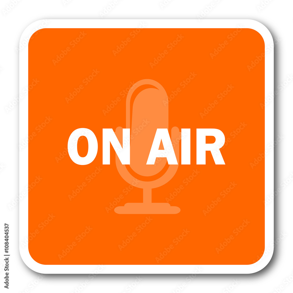 on air orange flat design modern web icon on air orange flat design modern web icon