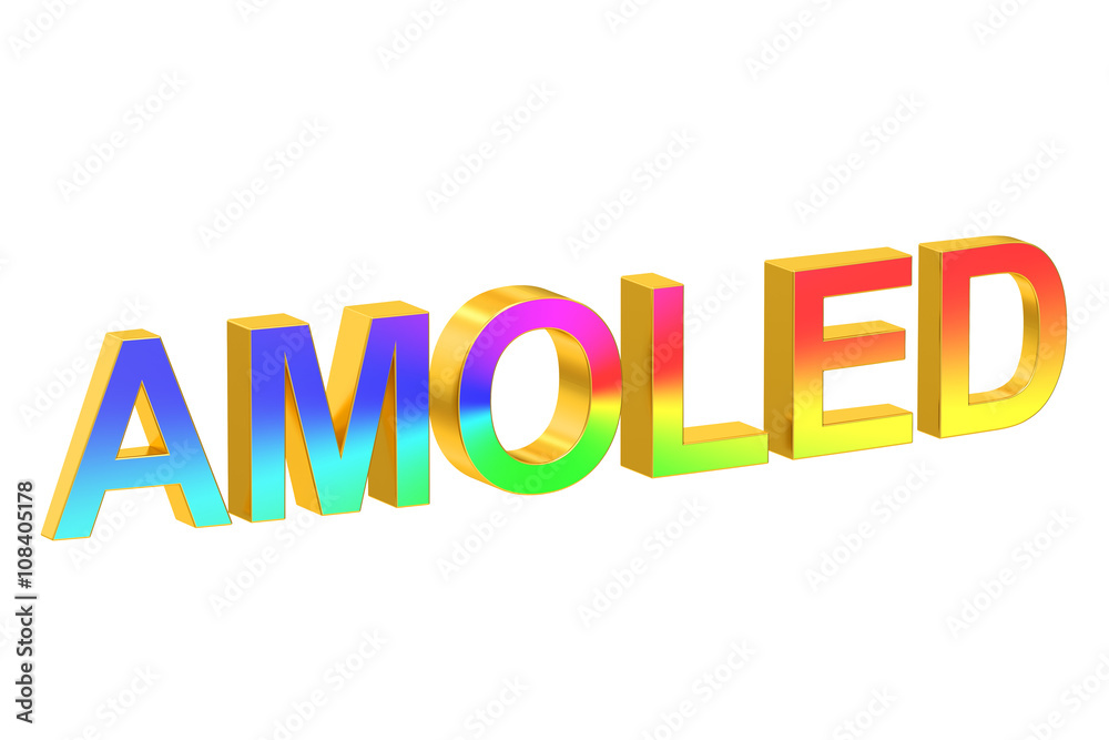 AMOLED concept, 3D rendering