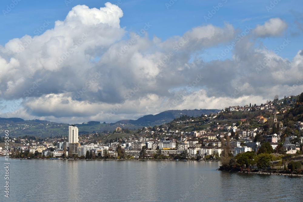 Montreux, viewed from Lake Geneva