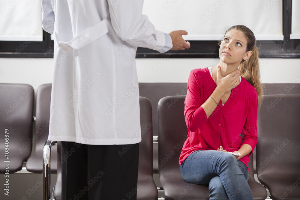 Doctor discussing health issues with a woman Doctor discussing health issues with a woman