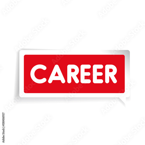 Career label vector red
