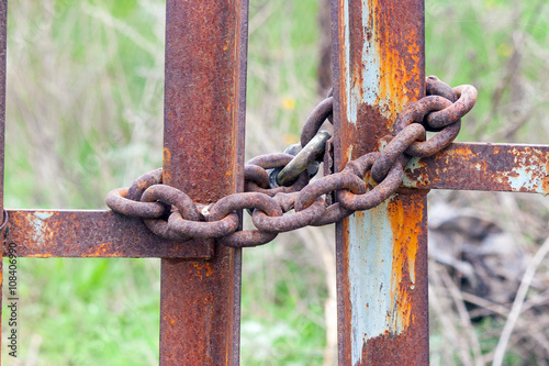 The old big Antique padlock