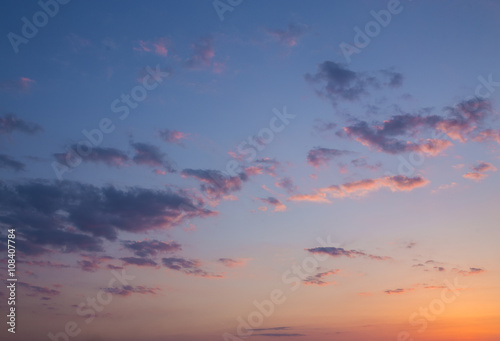 bright sunset sky background, beautiful nature landscape © Ryzhkov Oleksandr