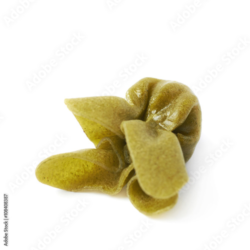 Single sacchettoni pasta isolated photo