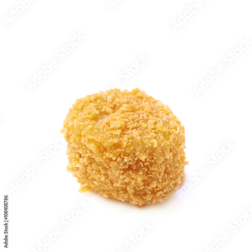 Breaded crab ball isolated