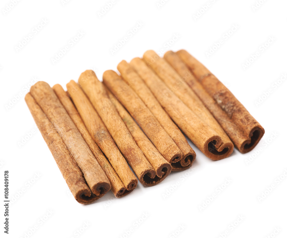 Cinnamon stick isolated