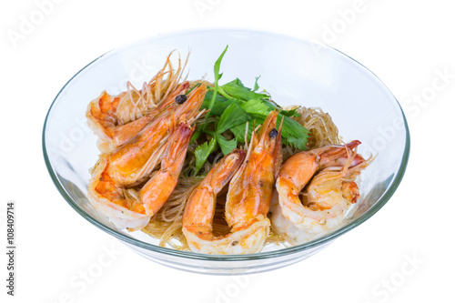 shrimp baked with vermicelli