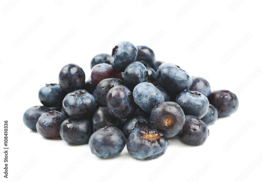Pile of bilberries isolated Pile of bilberries isolated