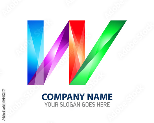 Free Download Glossy W Logo - GFXLoad