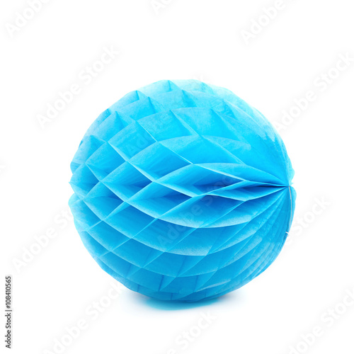 Honeycomb pom-pom ball decoration isolated