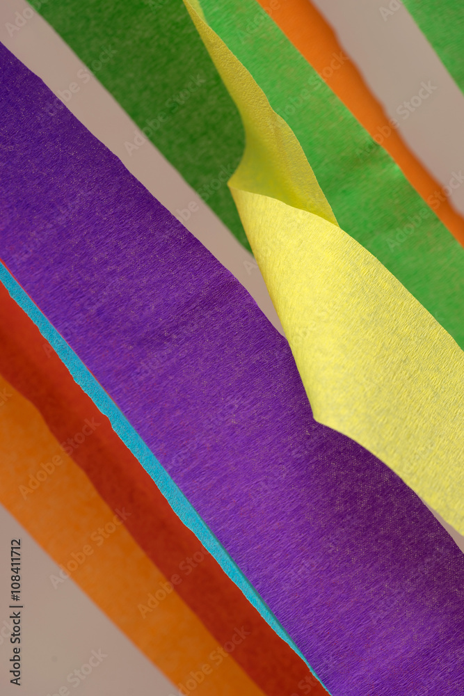 Obraz premium closeup group of color strip paper