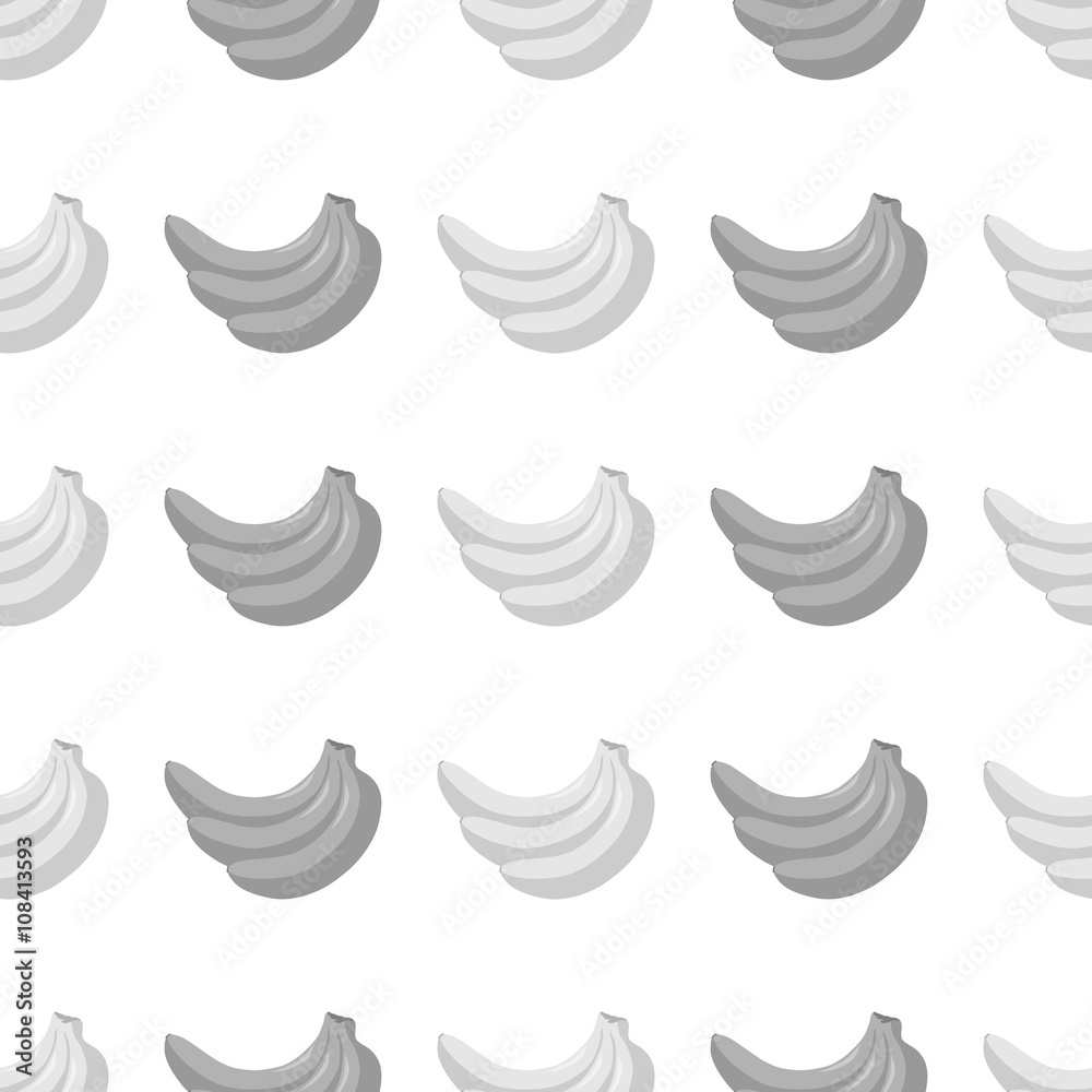 Seamless pattern of colored bananas on white background Seamless pattern of colored bananas on white background