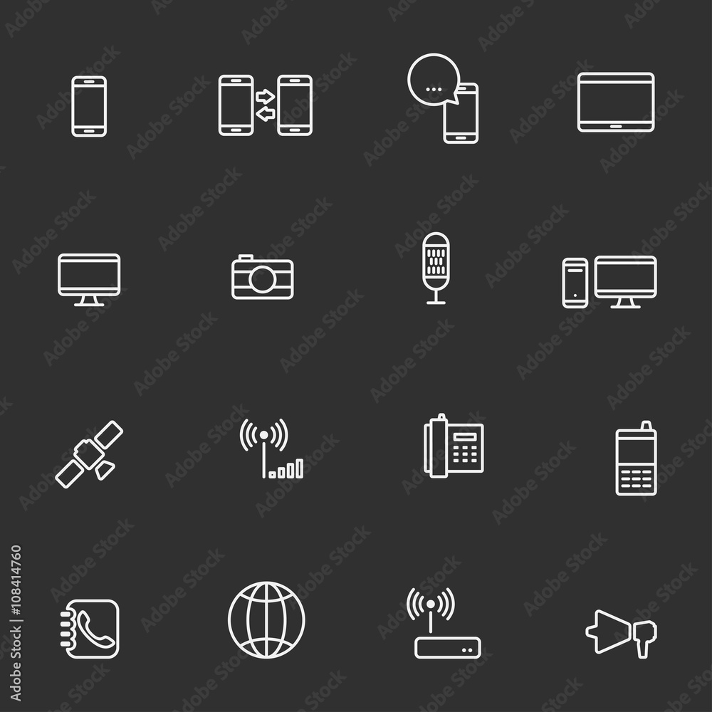 Communication icons,Vector EPS10. Communication icons,Vector EPS10.