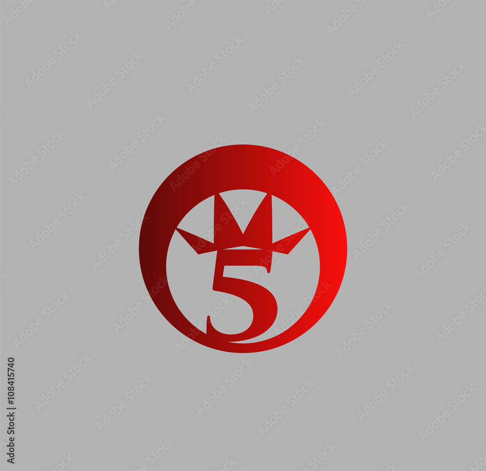 Number logo design.Number five logo.Logo 5 vector template
Number logo design.Number five logo.Logo 5 vector template