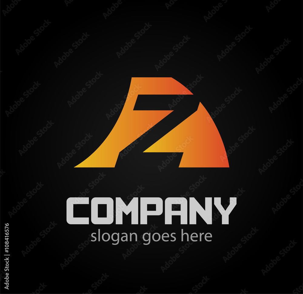 Logo Z letter. Isolated on white background. Vector illustration, eps 10
