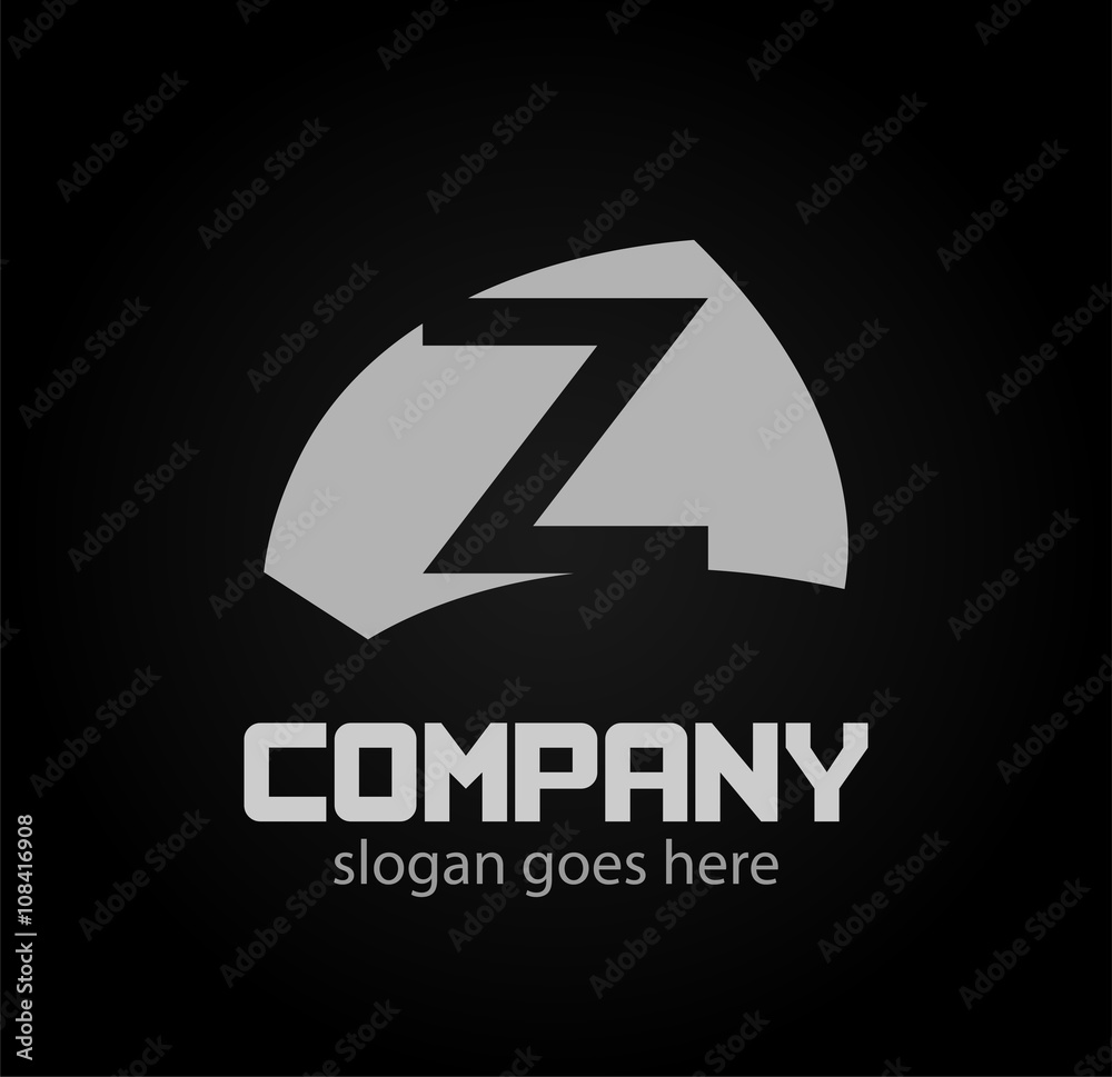 Obraz premium Letter z logo icon design template elements. Vector color sign 