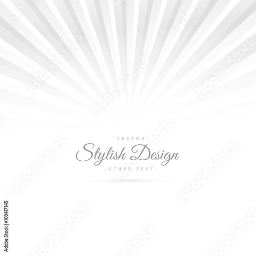 clean white background with rays