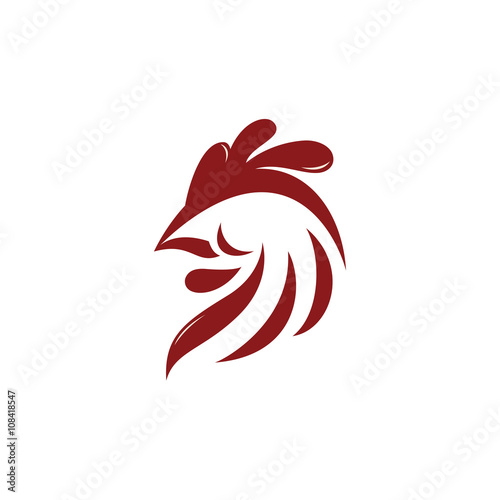Abstract rooster logo template