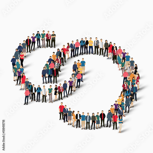 chain people sign