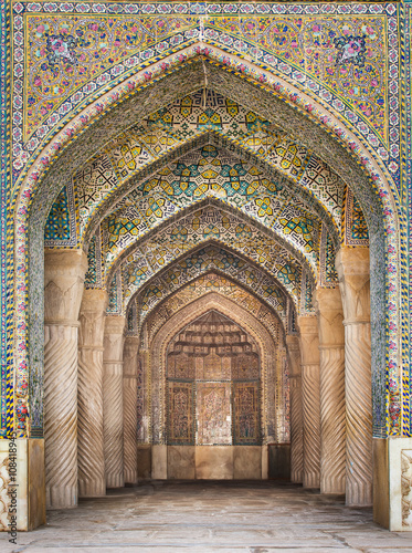 Fotografie Beautiful Vakil Mosque, Shiraz, Iran