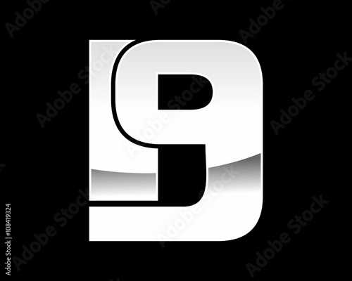 Custom B9 Wordmark Initials