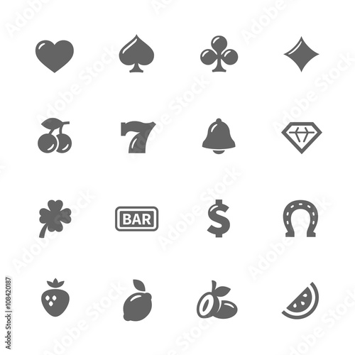 Simple Slot Machine Icons