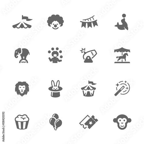 Simple Circus Icons