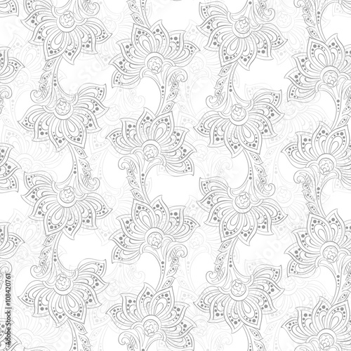 indian floral seamless pattern
