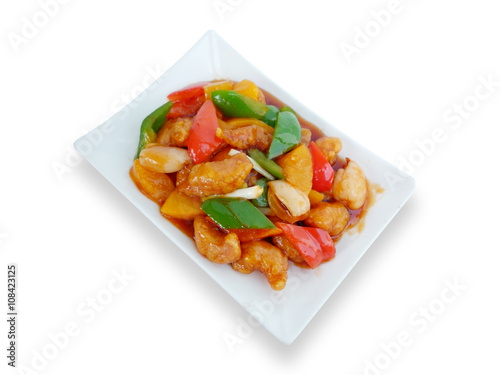chinese food sweet and sour with fruit salad asian menu 10